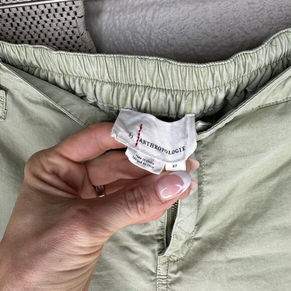 Anthropologie Tactical Utility Cargo Mid Rise Cotton Pants (Size 27) - Picture 10 of 11